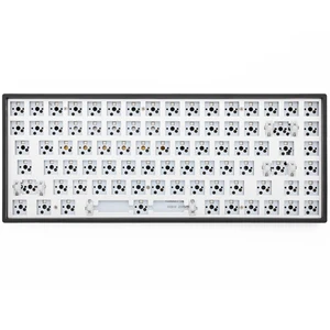 mxrskey 84u 84 key 75 dual mode bluetooth 5 0 mechanical keyboard kit lighting effect rgb switch led type c software macro free global shipping