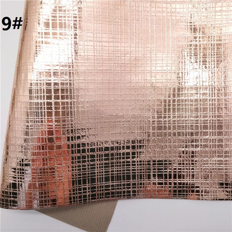 9 1 шт. 21X29 см металлическая искусственная кожа ткань, искусственная кожа листы, искусственная кожа для изготовления бантов LEOsyntheticoDIY T296 - Цвет: 9