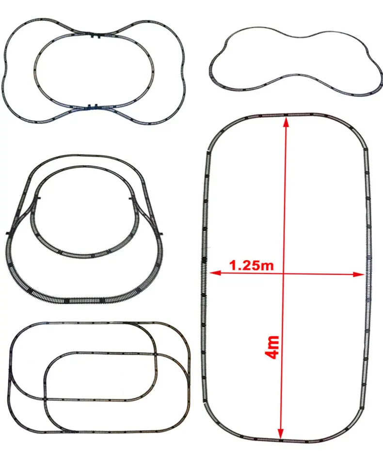 Электрический игрушечный поезд рельсы детская железная дорога железнодорожные пути набор модели железной дороги набор поездов для детей Детские радиоуправляемые поезда игрушки модель