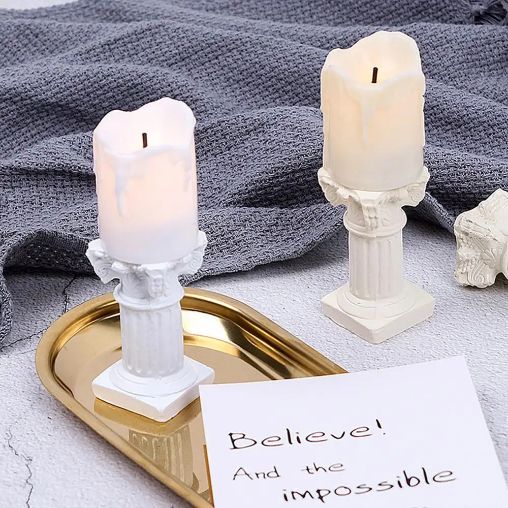 Mini Simulation Roman Columns Artificial Candle for INS Photography Shooting Props Photo Studio Background Adornment | Дом и сад