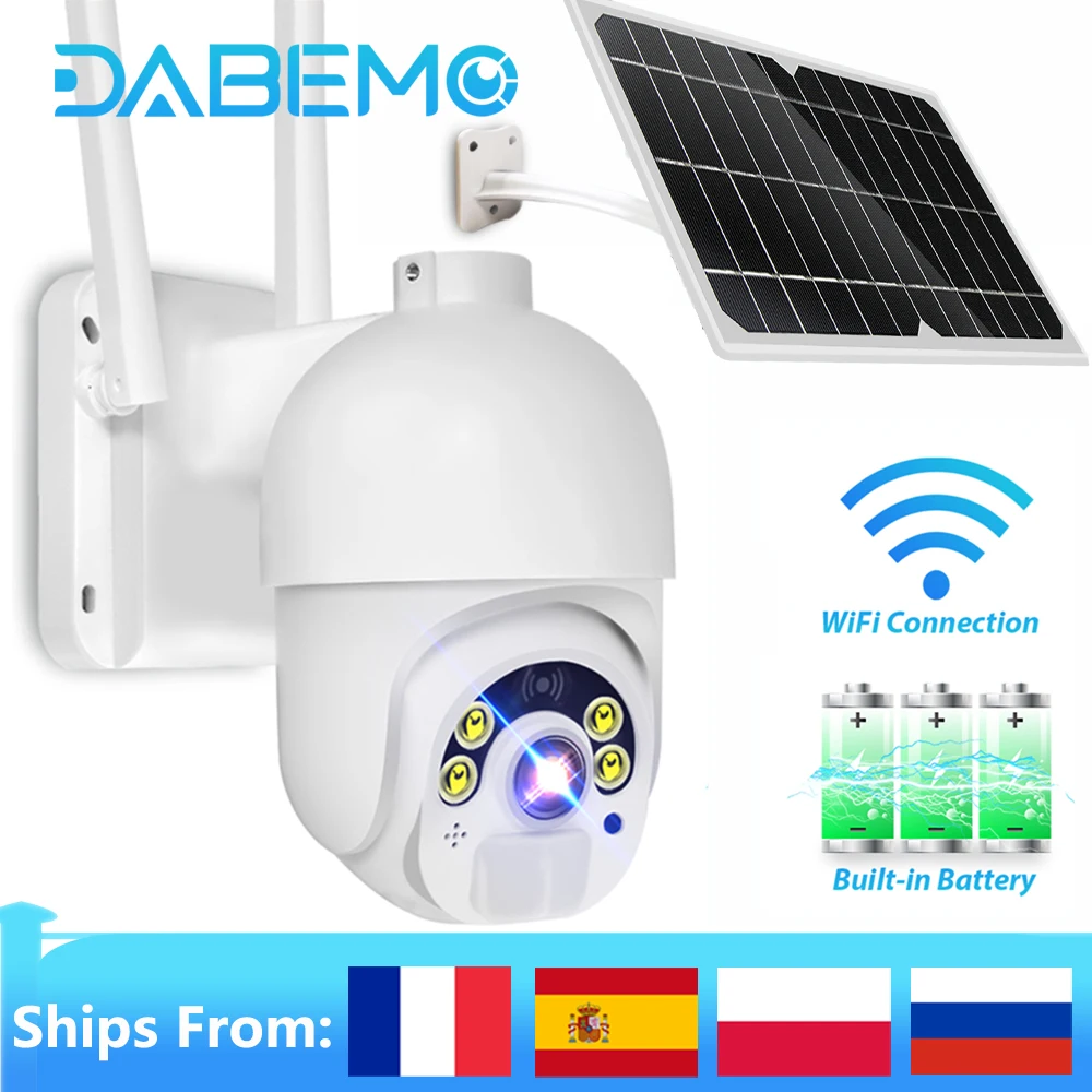 Беспроводная камера видеонаблюдения PTZ Wi Fi 1080P HD уличная со встроенным