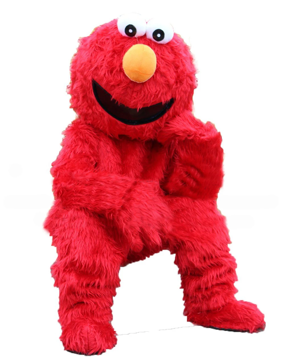 Elmo красный флисовый мультяшный костюм| |
