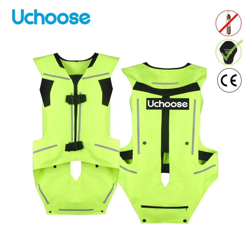Motorcycle Air Bag Vest Motorcycle protective Jacket Moto Air-bag Vest Motocross Racing Riding Airbag CE Protector S-3XL Unisex enlarge