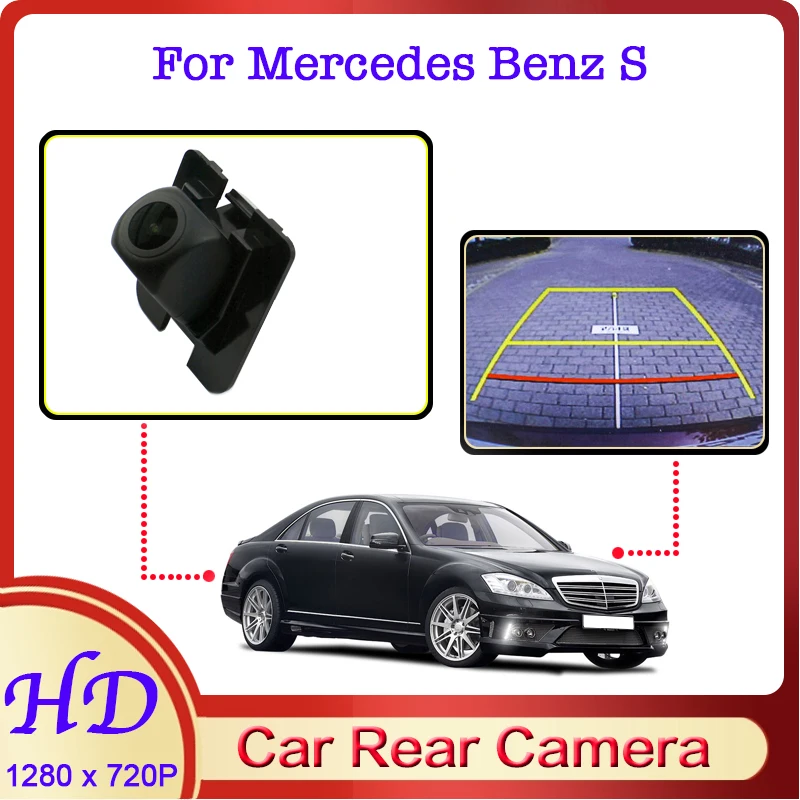 

Car Reverse Fisheye CAM For Mercedes Benz S S250 S300 S350 Night Vision HD WaterProof Dedicated Rear View Back Up 720P Camera