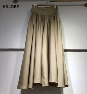 Женские брюки на пуговицах, длинные широкие брюки с высокой талией, юбка XL, Новинка лета 2020