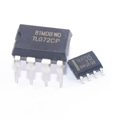 10 шт. TL072CP DIP8 TL072 DIP TL072CN 8 TL072CDR SOP8 TL072C SMD 072CDR лапками углублением SOP TL072CDT стандартного