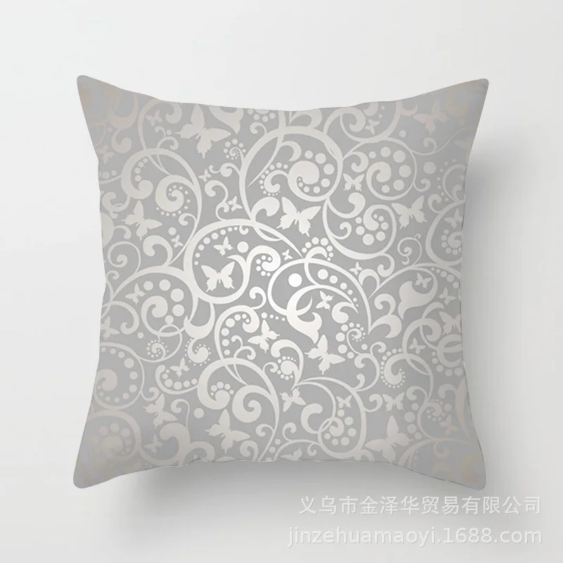 

Bronzing Geometric Cushion Cover Decorative Cushions Home Decor Pillowcase Sofa Cojines Throw Pillows Chair Almofadas Para