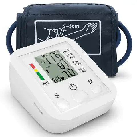 Цифровой тонометр на запястье, прибор для измерения артериального давления и пульса, минипульсометр, сфигмоманометр