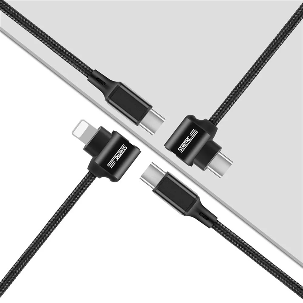 

Nylon Braided Cable Professional Type-C to Type-C Data Cable 1.2M Extended Transmission Line for FPV Glasses Accessories