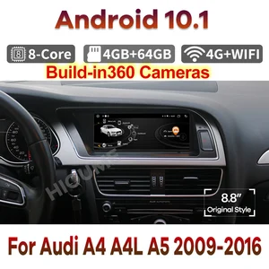 android 10 1 car multimedia player gps navigation for audi a4 a4l a5 2009 2016 auto stereo radio video carplay mirror screen free global shipping