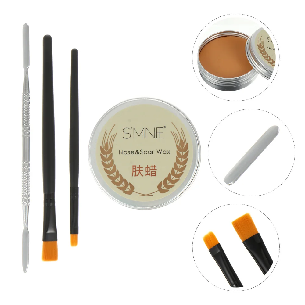 4 шт. шпатель для кожи со спецэффектами воска и кисти искусственный шрам макияжа