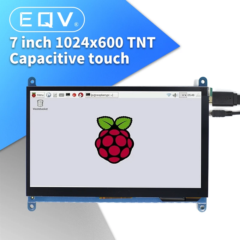 7-дюймовый емкостный сенсорный экран 1024*600 TNT TFT ЖК-модуль экран для Raspberry Pi 3 B +/4b