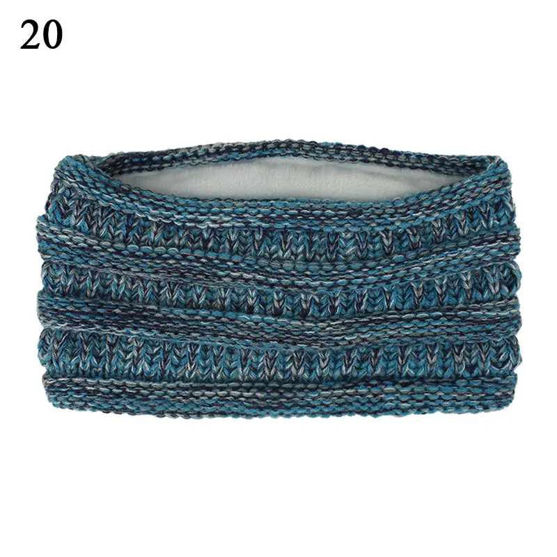 Новинка 2021 женские повязки на голову вязаные широкие для волос с флисовой