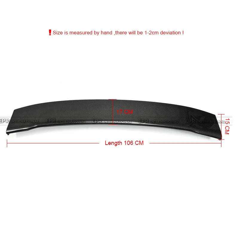 

Carbon Fiber Mugen Style Rear Spoiler Blade Glossy Fibre Wing Racing Body Kit Fit For Honda 8th Gen Civic SI(Civic FA USDM Only)