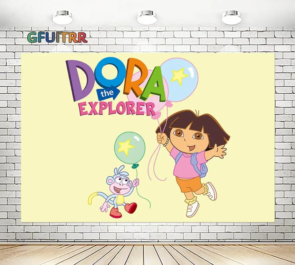 GFUITRR Дора Исследователь фотографии фоны для детской фотосъемки с изображением