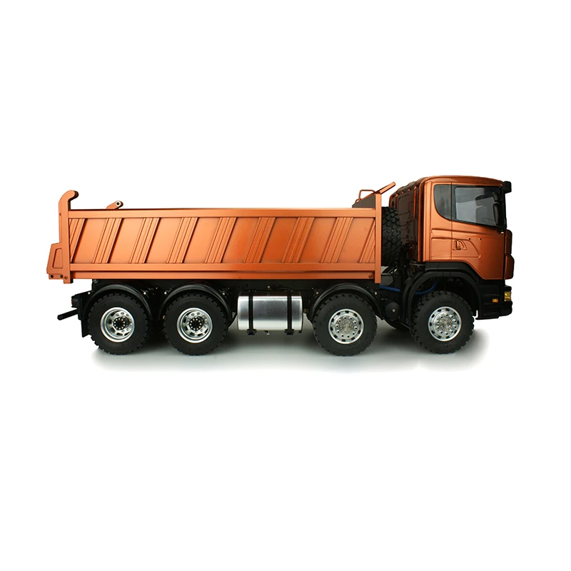 1/14 RC металлический LESU Scania 8x8 гидравлический самосвал блокировка