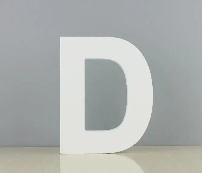 1 шт. 15 см домашний декор деревянная буква 26 дерево с изображением букв