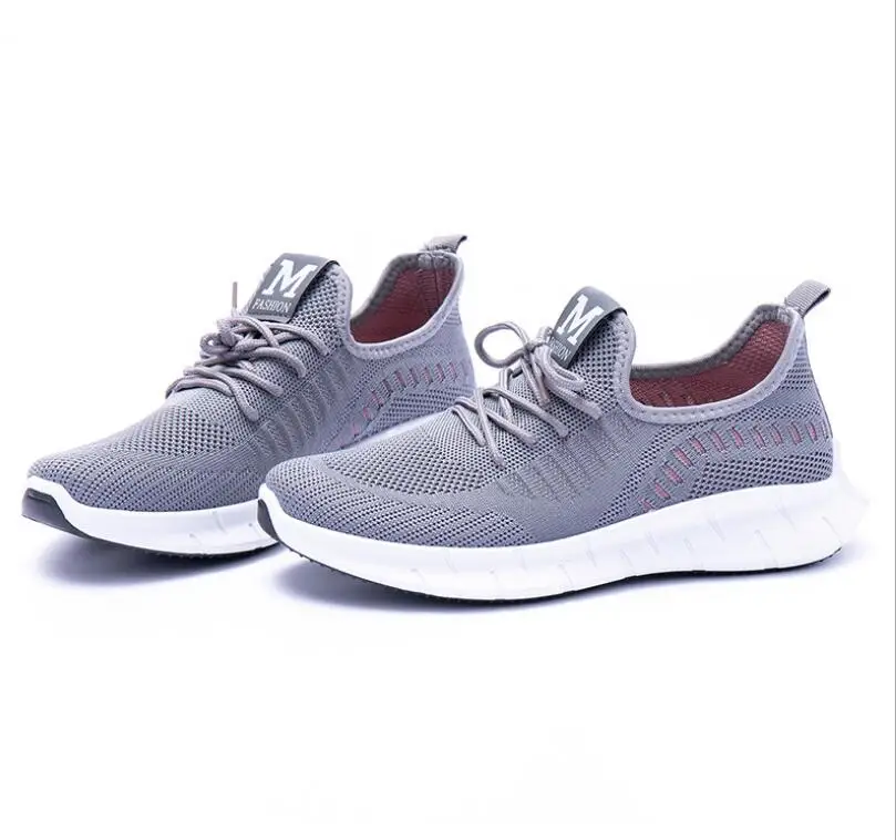 

Fashion women sports shoes Women's sneakers Flying woven casual Mesh breathable running shoes women Jogging shoes