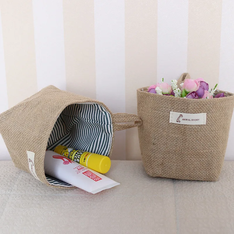 Новый домашний декор подвесная карманная корзина для хранения маленький мешок