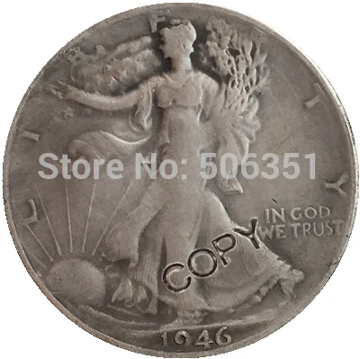 1946 P D S Walking Liberty наполовину копия долларов монеты|Безвалютные монеты| |