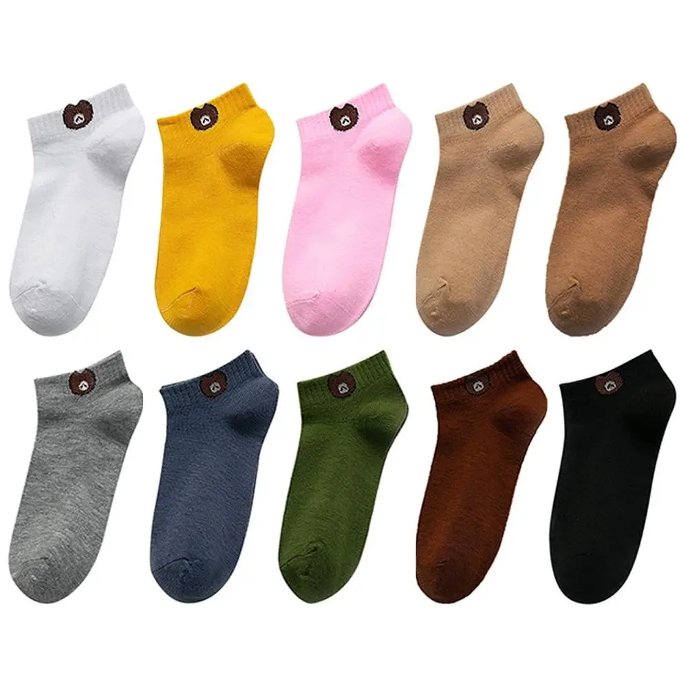 

Animal Printed Ankle Socks Cute Ladies Breathable Cotton Stockings