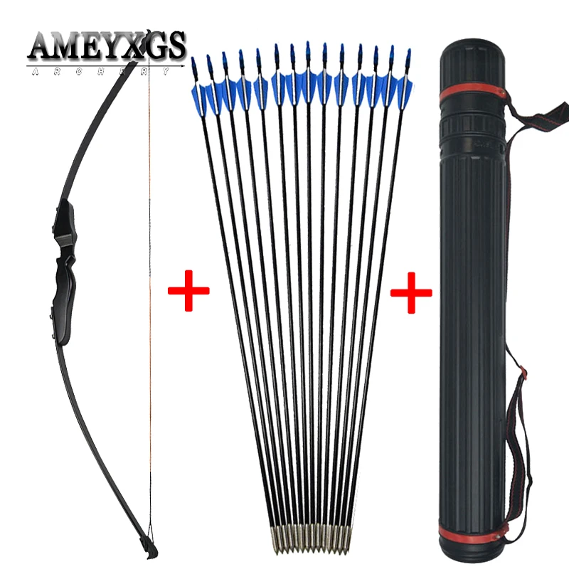 Рекурсивный лук для стрельбы из лука 40 фунтов прямой длинный со стрелами