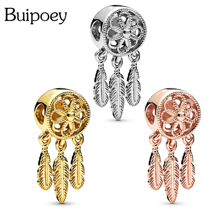 Buipoey 2pcs Sacred Dreamcatcher Charm Bracelet Bangle Dream Catcher Fit Brands Leather Rope Snake Chain Women Jewelry Gift