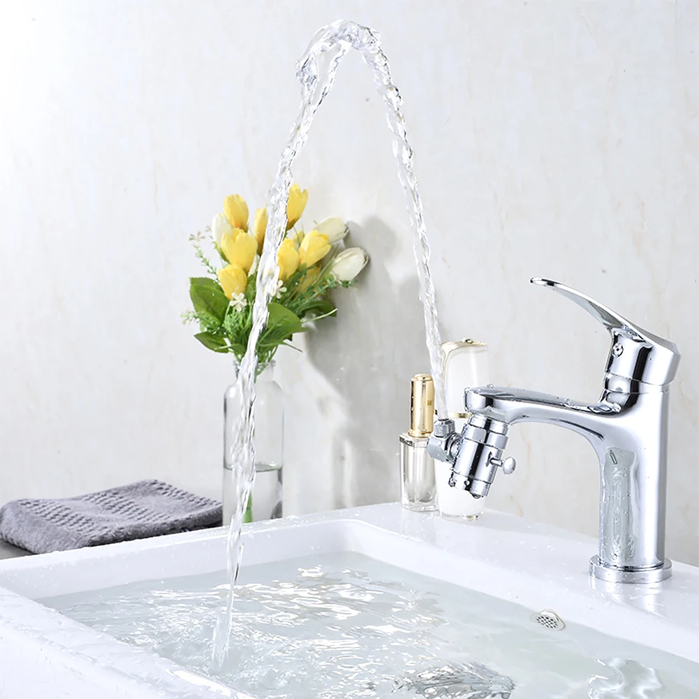 

Kitchen Bathroom Water Saving Adjustable Angle Sink Bubbler Sprayer Splash Proof Rotatable Adapter Easy Install Faucet Aerator