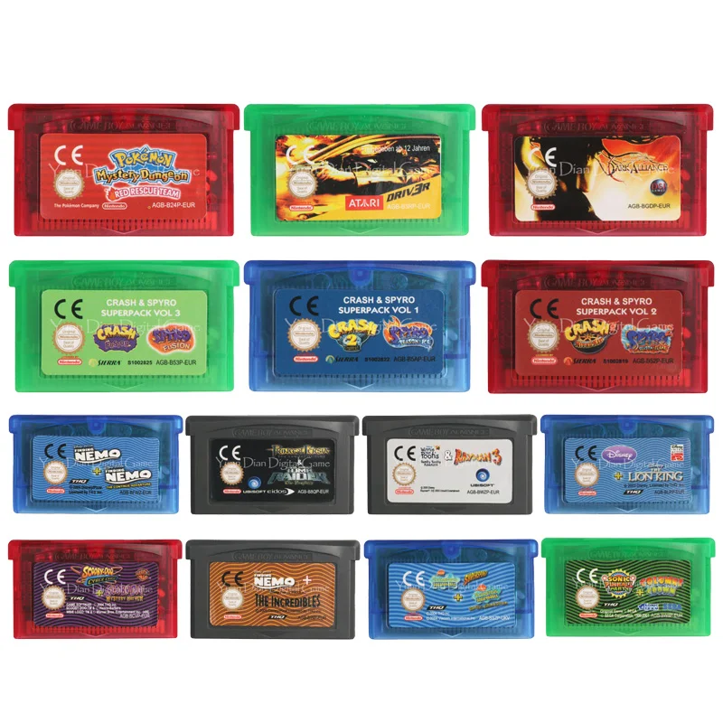 32 бит видео игровая консоль карты драйвер (версия ЕС) Для Nintendo GBA|Картриджи| |