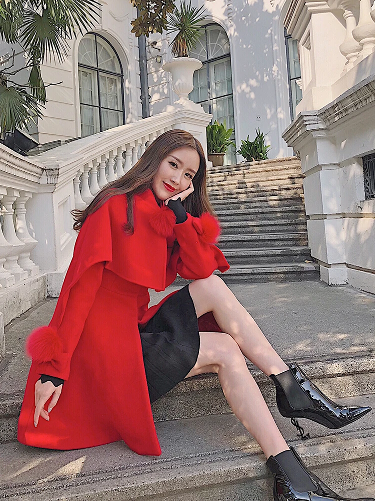 Осенне-зимняя женская куртка Корейская накидка жилет женские топы пальто из