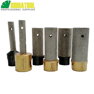 SHDIATOOL 1 шт. 58-11 или M14 нить вакумная Пайка для алмазного пальцевидное долото Dia102025 мм Фрезерное долото увеличить мозаичный камень столешница