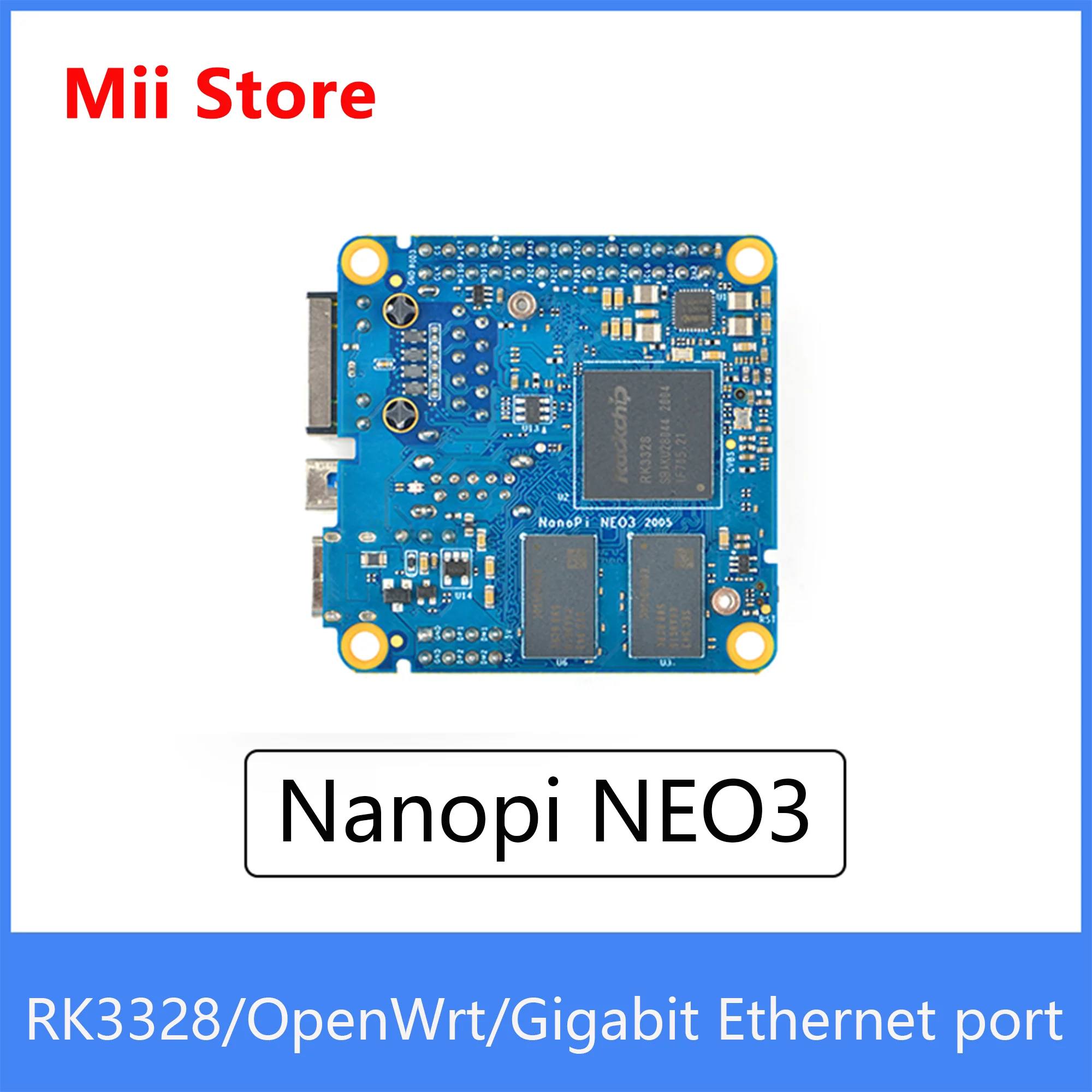 FriendlyElec NanoPi NEO3 1 ГБ/2 ГБ DDR4 RK3328 Cortex A53 четырехъядерный 64-bi поддержка Linux Ubuntu core