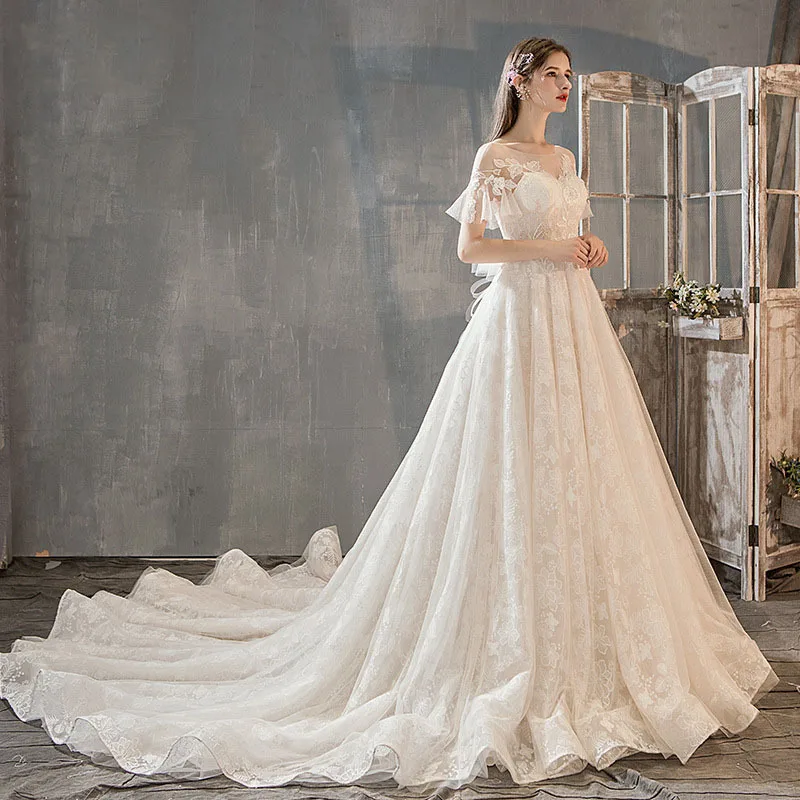 Женское свадебное платье со звездным принтом Starry светло-красное невесты с