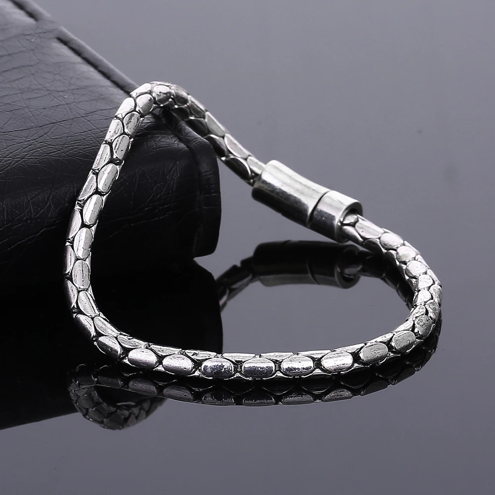 Будды браслет ювелирные изделия древнее серебро Цвет для мужчин и женщин Модный