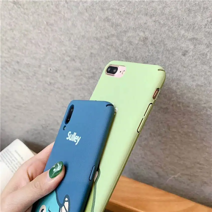 Matte Phone Cases For iPhone XR XS MAX 6s 7 8 Plus Cute Monsters Mike &amp Sullivan University Cartoon Slim Hard Full Covers Fundas |