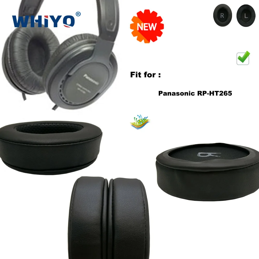 

New Upgrade Replacement Ear Pads for Panasonic RP-HT265 Headset Parts Leather Cushion Velvet Earmuff Earphone Sleeve