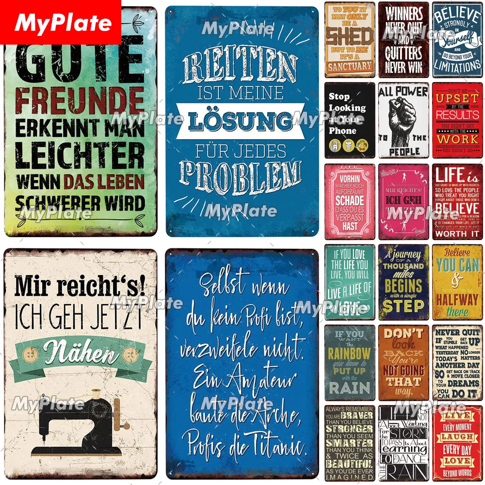 [MyPlate] мощный плакат верный металлический знак винтажный фотографический