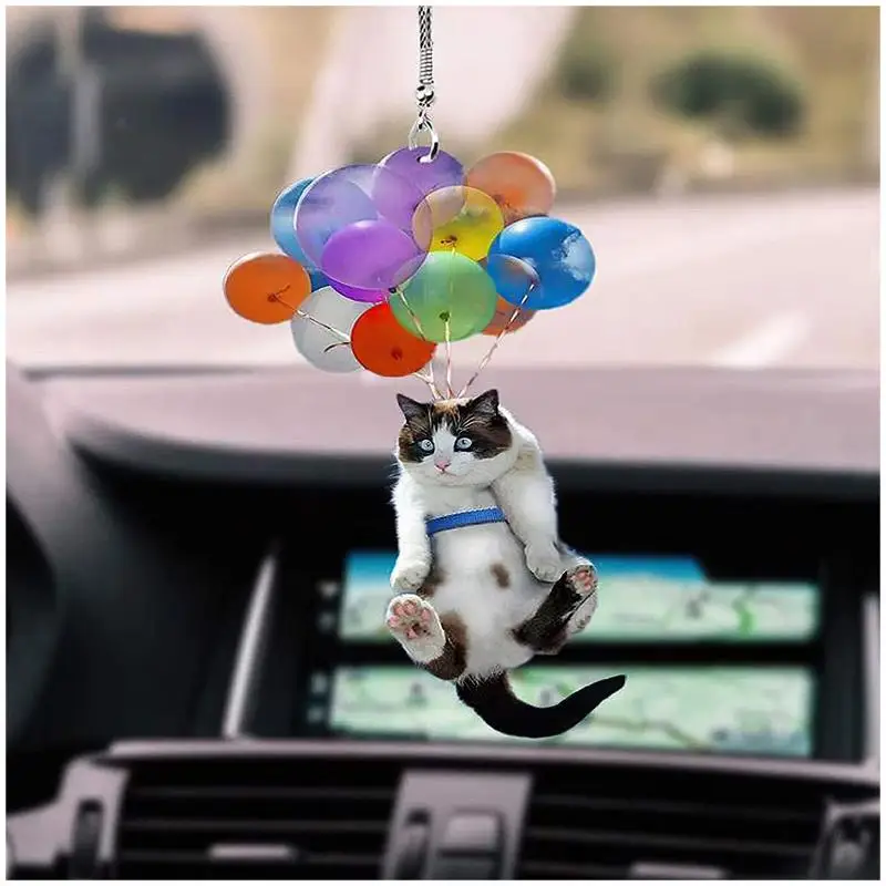 

Flying Cat Car Pendant Balloon Flying Cat Pendant CAT CAR HANGING ORNAMENT