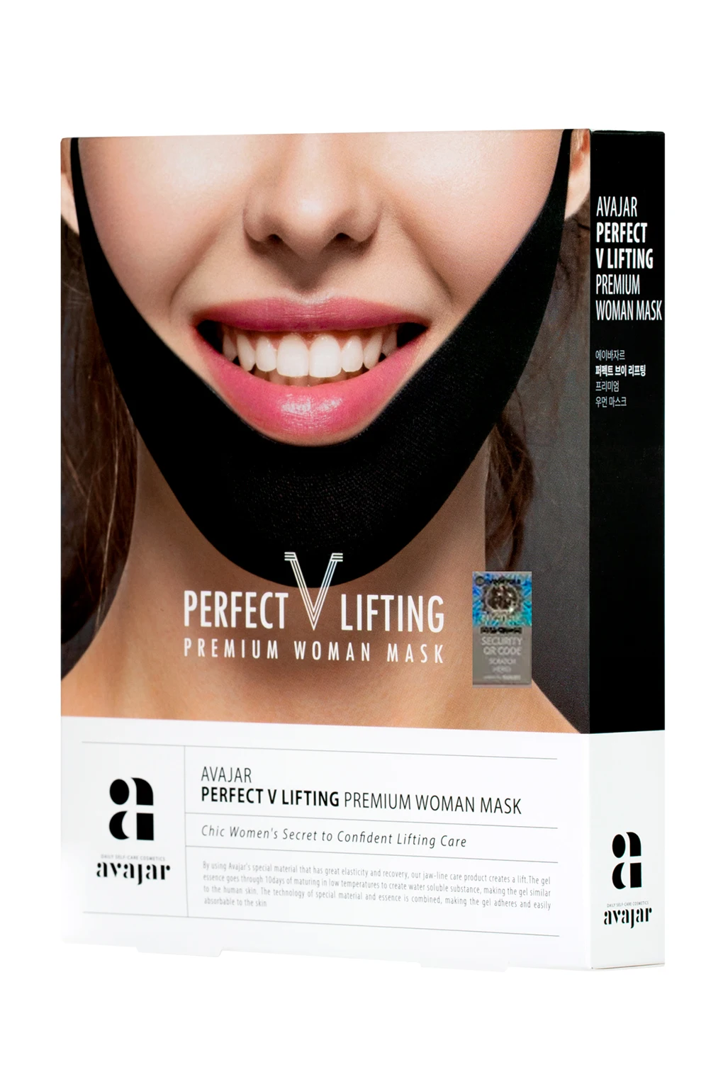 AVAJAR perfect V lifting premium woman black mask Женская лифтинговая маска 5 шт.| |