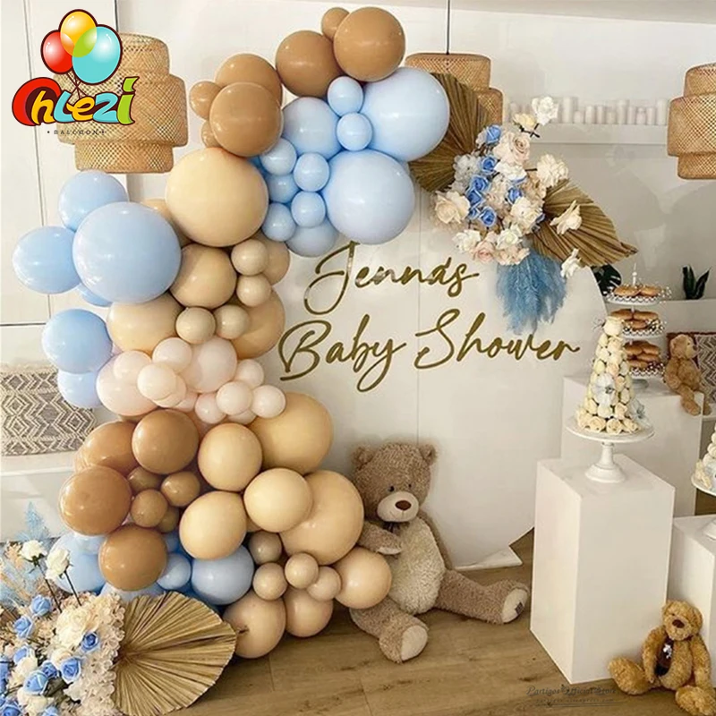 87 шт. кофейно-коричневые фотообои шары из латекса | Дом и сад