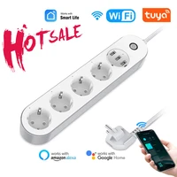 wifi smart power strip socket voice control timer switch power strip outlet with 4 ac outlets 3 usb port for alexa google home