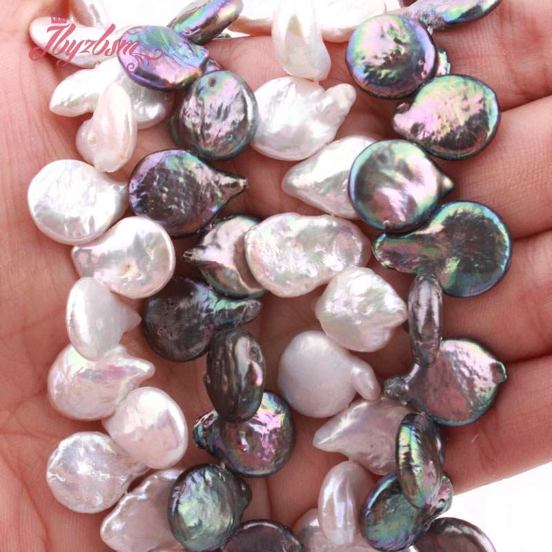 10-14mm Natural Racket Shape Freshwater Pearl Beads Loose Stone For Necklace Bracelets Jewelry Making Strand 15&quot | Украшения и