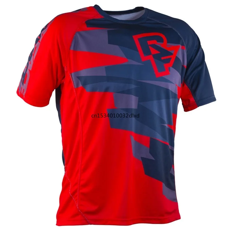 

2021 red yellow enduro cycling motocross racing jerseys summer short sleeve mtb bike downhill dh t-shirt hot sale