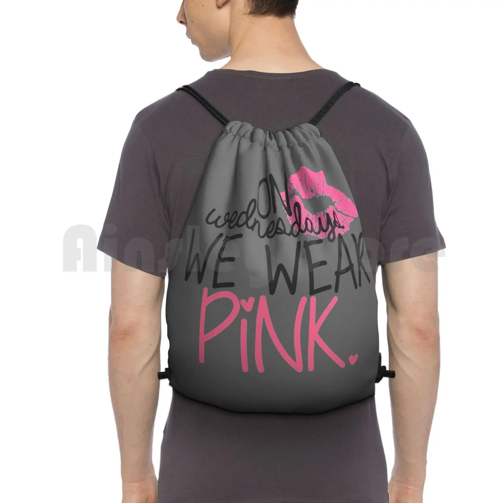 

On Wednesdays We Wear Pink Backpack Drawstring Bag Riding Climbing Gym Bag On Wednesdays We Wear Pink Pink Mean Girls Girl