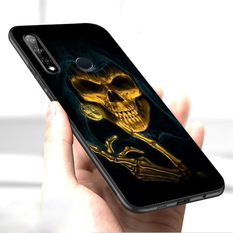 WEBBEDEPP мягкий чехол с черепом для Huawei Honor 6A 7A 7X 7C 8 8A 8X 8C 9 9A 9X 10X Y6P Note 10 20S Lite Pro |