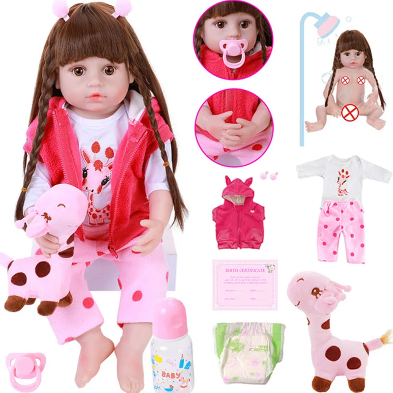 Похожая на настоящую 22 &quotReborn Baby Doll очаровательны 56 см одежда для малышей Детский
