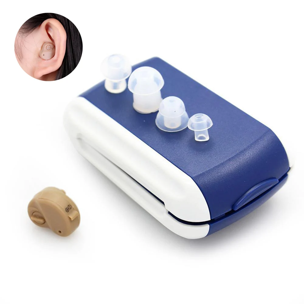 Шум слухового аппарата уменьшения Портативный Малый Мини в ухо Невидимый
