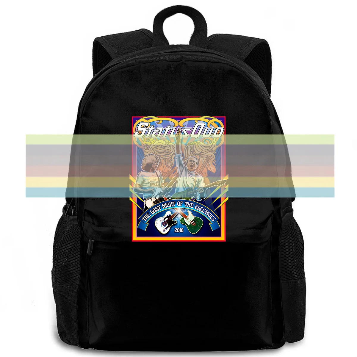 

Status Quo The Last Night of The Electrics Tour : to-3 Style Brand women men backpack laptop travel school adult