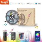 Светодиодная лента Smart Life, 5 м, Wi-Fi, RGB, водонепроницаемая, гибкая, 12 В постоянного тока, голосовое управление Alexa, Google Home