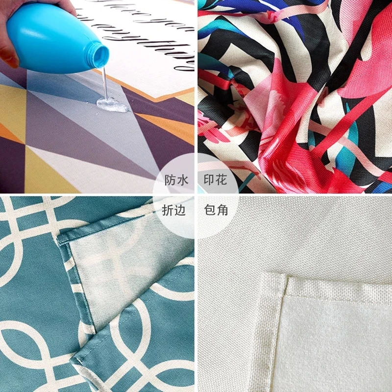 

Piet Mondrian Geometric Art PRINTED linen waterproof Decorative tablecloth Home kitchen desktop geometry table cloth Decor